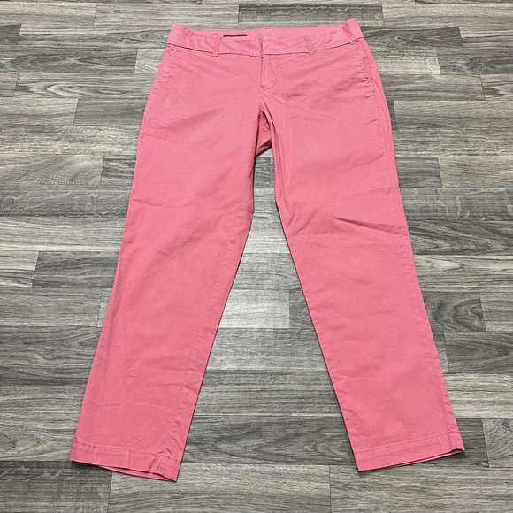 KUT FROM THE KLOTH Taylor Crop Trouser Mid Rise Pink Casual Pants Women's Size 6 - Picture 2 of 14